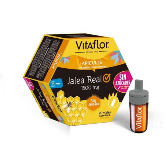 VITAFLOR JALEA REAL PURA SIN AZUCARES 20 VIALES