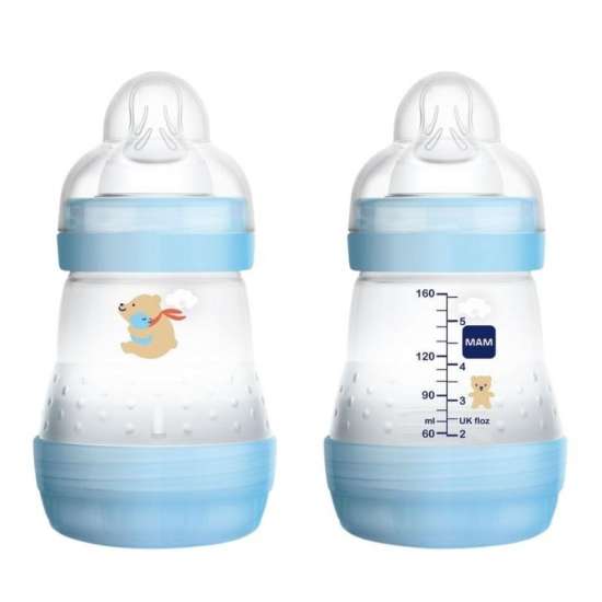 MAM BIB.ANTI COLIC 160 ML AZUL
