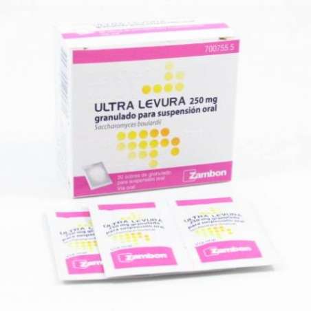 ULTRA-LEVURA 250 mg 20 SOBRES POLVO PARA SUSPENS