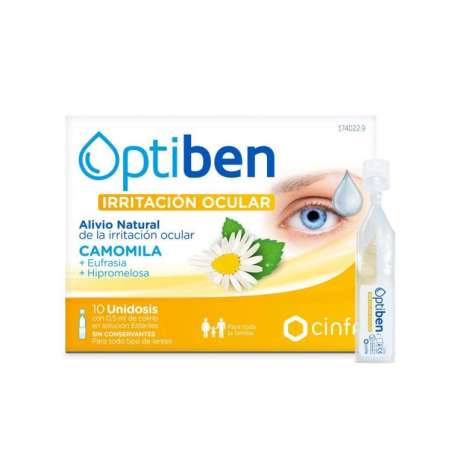 OPTIBEN OJOS IRRITADOS UNIDOSIS ESTERIL SEQUEDAD