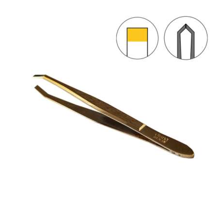 DISNA PINZA PROFESIONAL SOLINGEN DORADA 9 CM