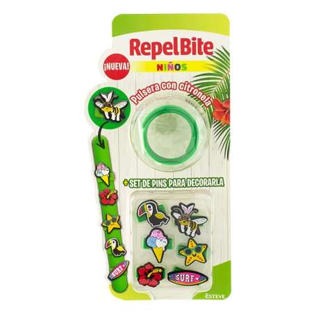 REPEL BITE NIÑOS PULSERA CON CITRONELA 1 UNIDAD