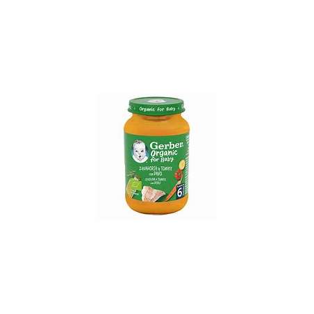 GERBER ORGANIC ZANAHOR/TOMATE/PAVO 190G