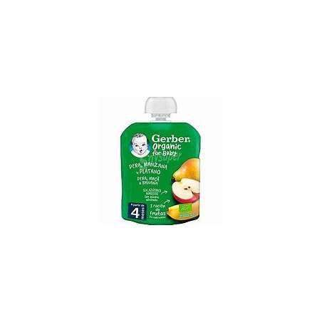 GERBER POUC ORG PERA/MANZ/PLATA 90 GR