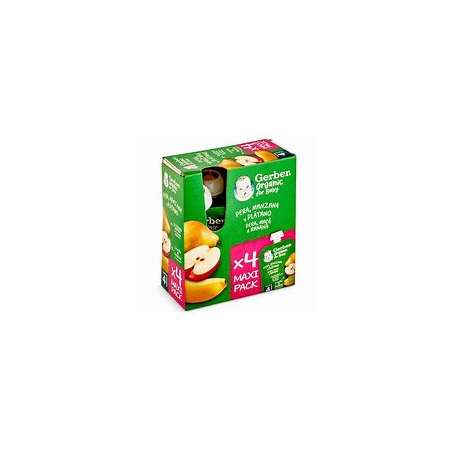 GERBER POUCH PERA/MANZ/PLATANO 90 GR