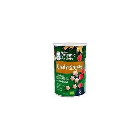 GERBER PUFF SNACK ORG CEREAL/FRAMB 35 GR