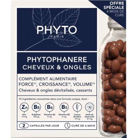 PHYTOPHANERE 4 MESES TTO CABELLO Y UÑAS 120 CAPS
