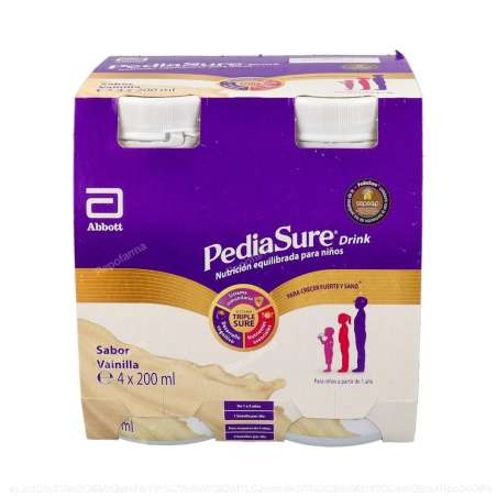 PEDIASURE DRINK VAINILLA 200 ML 4 UDS