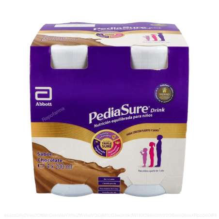 PEDIASURE DRINK CHOCOLATE 200 ML 4 UDS