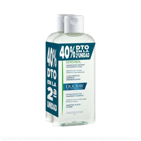DUCRAY CHAMPU SENSINOL 400ML 40% 2¬UD