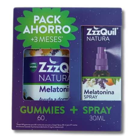 ZZZQUIL PACK 60 GUMMIES + SPRAY 30ML