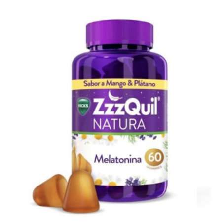 ZZZQUIL MELATONINA MANGO Y PLATANO 60GOM